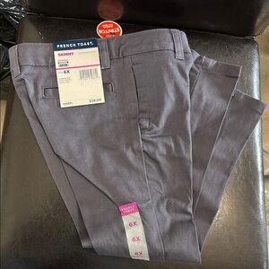 French Toast Gray Dress Pants with Crisp Crease